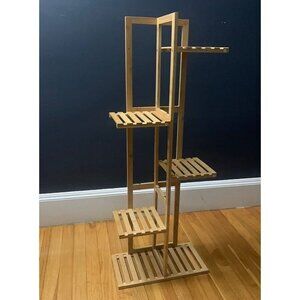New Bamboo Plant Stand For Indoor Outdoor Plants Corner Plant Shelf Flower Stand